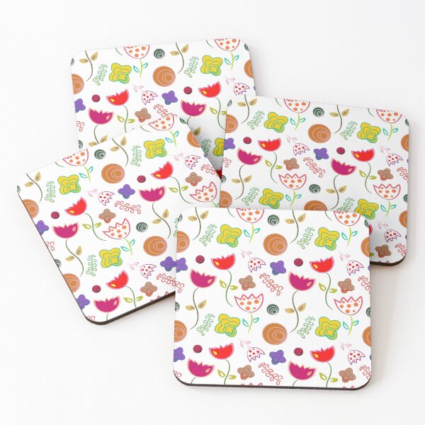Item preview, Ornamental Flowers Pattern on White designed and sold by simpleones.
