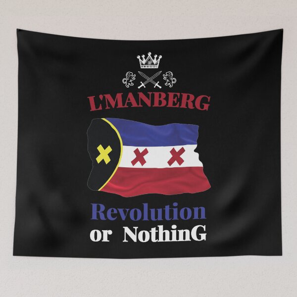 Item preview, lmanberg Flag - Revolution or Nothing (no mercy) designed and sold by ShawnDzign.