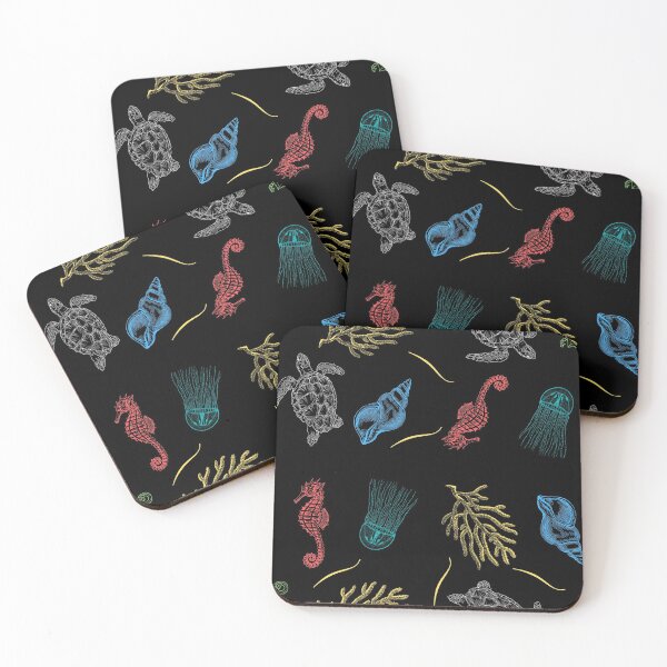 Item preview, Ocean Pattern on Black designed and sold by kosethk.