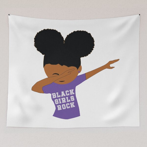 Item preview, Black Girls Rock Dabbing With Afro Puffs designed and sold by blackartmatters.