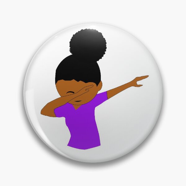 Artikelvorschau, Schwarzes Mädchen, das mit Afro Puffs des natürlichen Haares tupft entworfen und verkauft von blackartmatters.