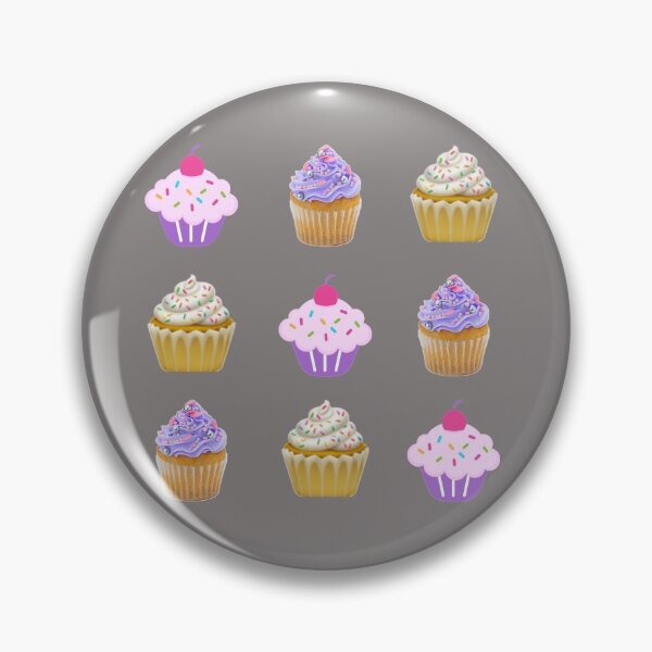 Item preview, Colorful cupcakes on gray designed and sold by Ninaeva.