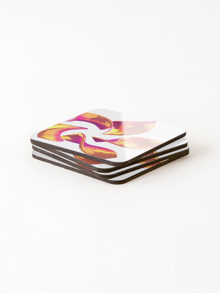 Thumbnail 4 of 5, Coasters (Set of 4), 3D flower Design designed and sold by Rajzone.