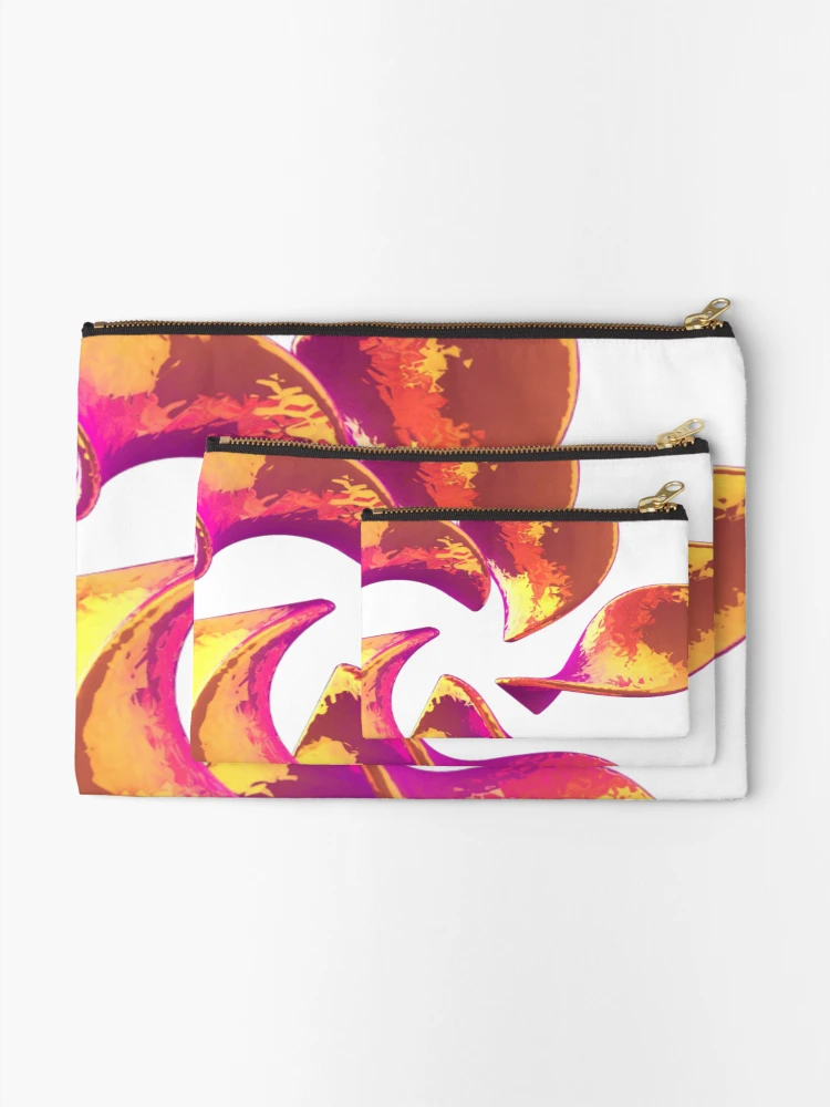Thumbnail 2 of 4, Zipper Pouch, 3D flower Design designed and sold by Rajzone.