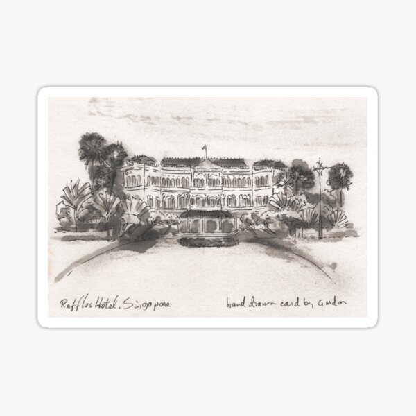Artikel-Vorschau von Raffles Hotel, Singapur, designt und verkauft von gordonartist1.
