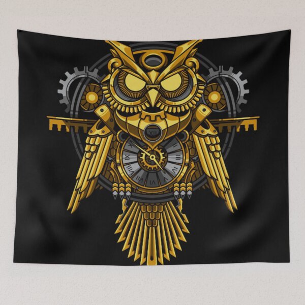 Item preview, Steampunk owl designed and sold by Rakos-Merch.