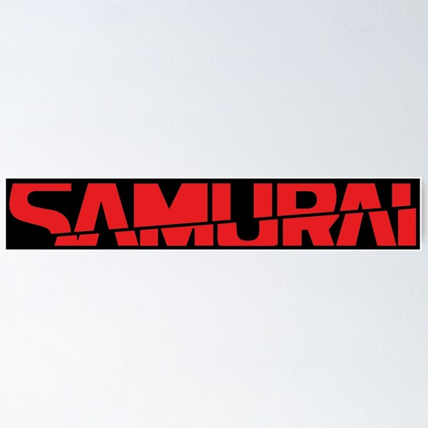 Vista previa del artículo con la obra «SAMURAI», diseñado y vendido por SneakyGobbo.