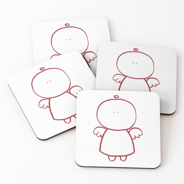 Item preview, Cute Red Big Head Guardian Angel designed and sold by hopaaa.