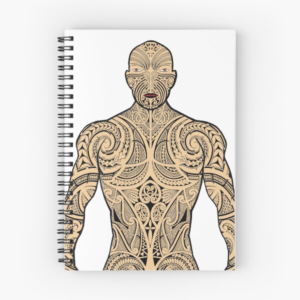 Item preview, polynesian warrior with tattoos designed and sold by tattoocreater.