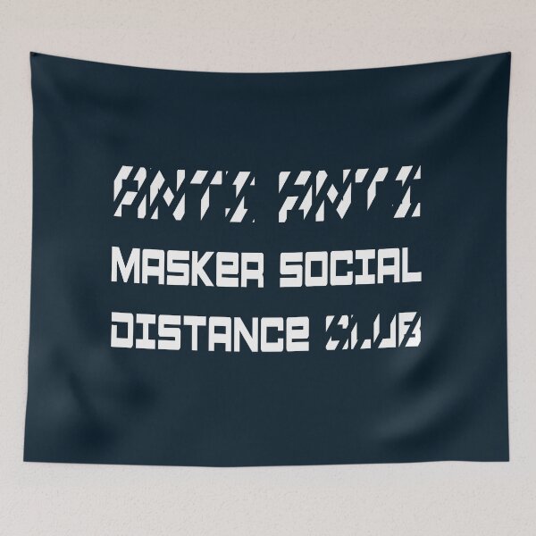 Item preview, Anti Masker - Social Distance Club designed and sold by reelanimedragon.