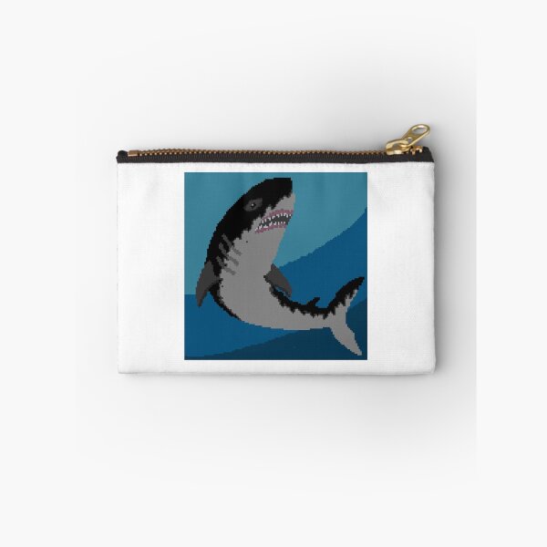 Item preview, Shark Pixel Art (White) designed and sold by LotusCreations.