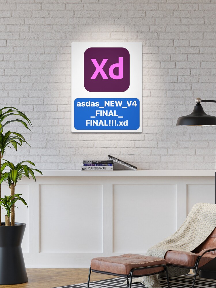 Adobe XD CC icon with random file name asdasd.xd Photographic Print for  Sale by allreadytaken