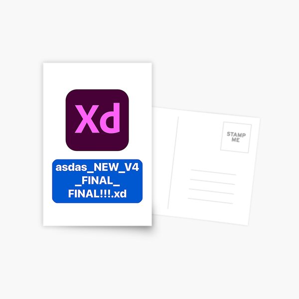 Adobe XD CC icon with random file name asdasd.xd Photographic Print for  Sale by allreadytaken