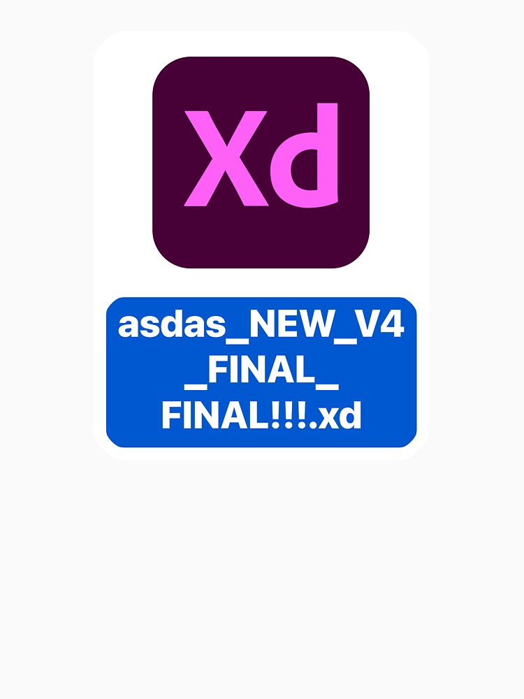 Adobe XD CC icon with random file name asdasd.xd Art Board Print for Sale  by allreadytaken