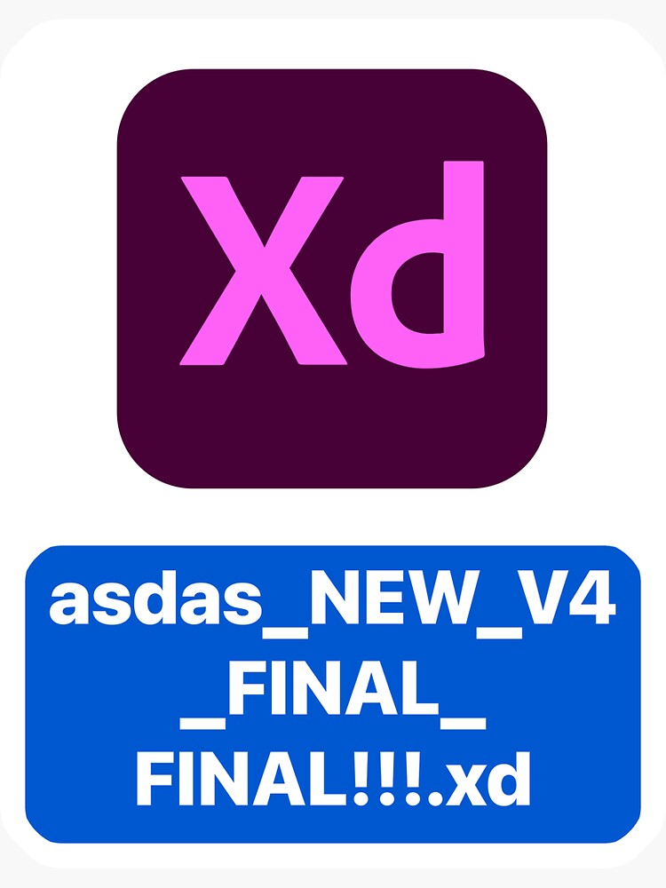 Adobe XD CC icon with random file name asdasd.xd Photographic Print for  Sale by allreadytaken