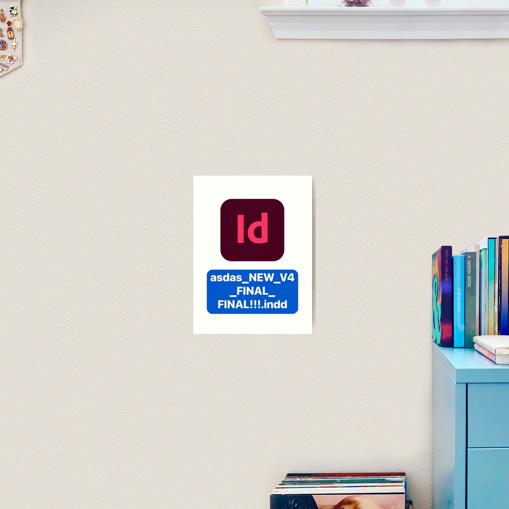 Adobe InDesign icon with random file name asdas.indd | Greeting Card