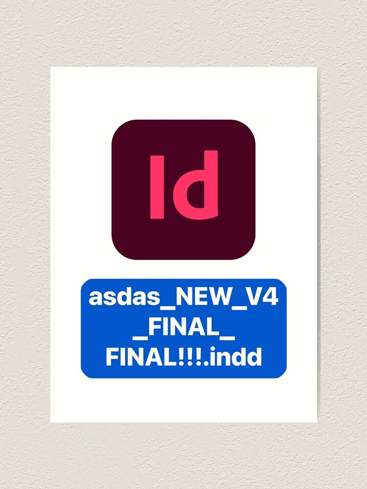 Adobe InDesign icon with random file name asdas.indd | Greeting Card