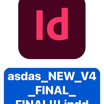 Adobe InDesign icon with random file name asdas.indd | Greeting Card