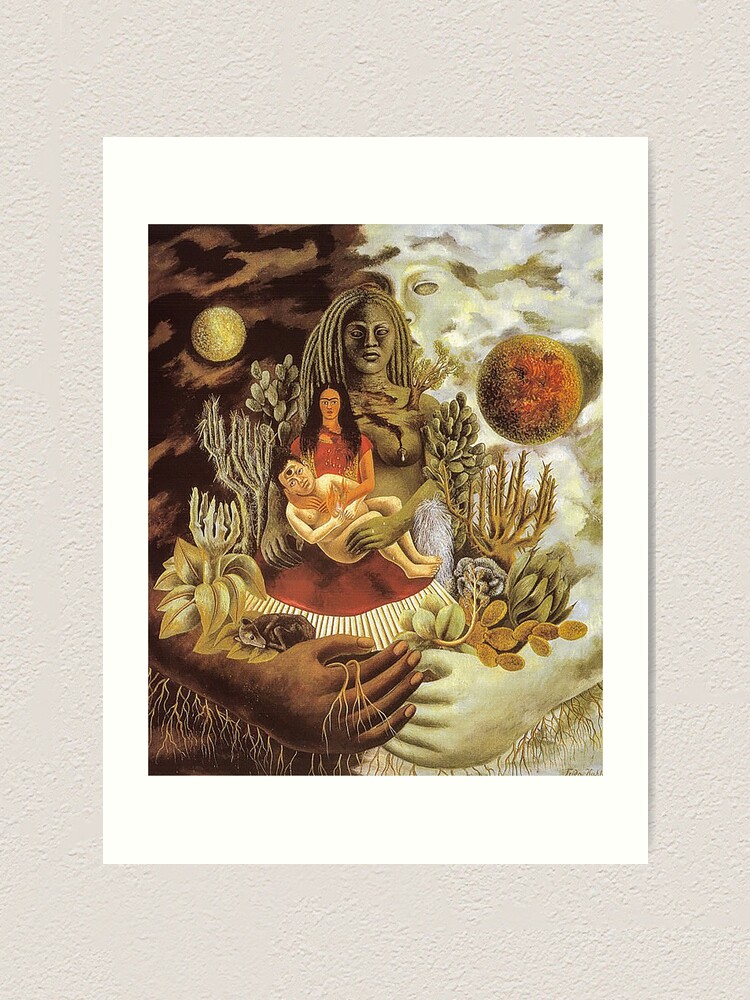 "Frida Kahlo The Love Embrace of the Universe, the Earth (Mexico