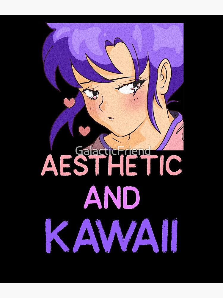 Anime Girl Japanese Aesthetic For Otaku Poster For Sale By Galacticfriend Redbubble 0185