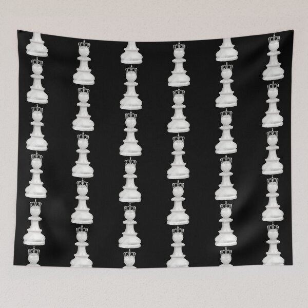 Item preview, White Chess Pawn King | Marble Design designed and sold by CozyMarket.