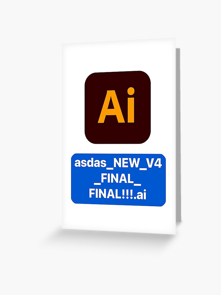 Adobe Illustrator icon with random file name asdasd.ai Sticker for Sale by  allreadytaken