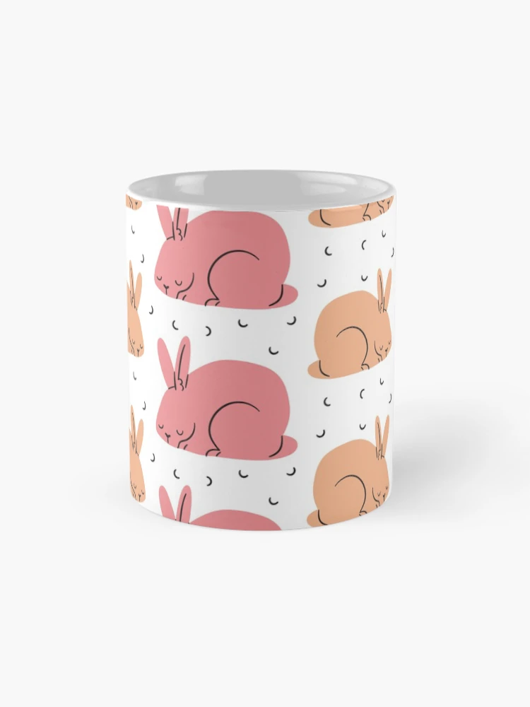 Thumbnail 4 of 6, Coffee Mug, Rabbit | Rabbits | Bunny | Rabbit pattern designed and sold by DerSenat.