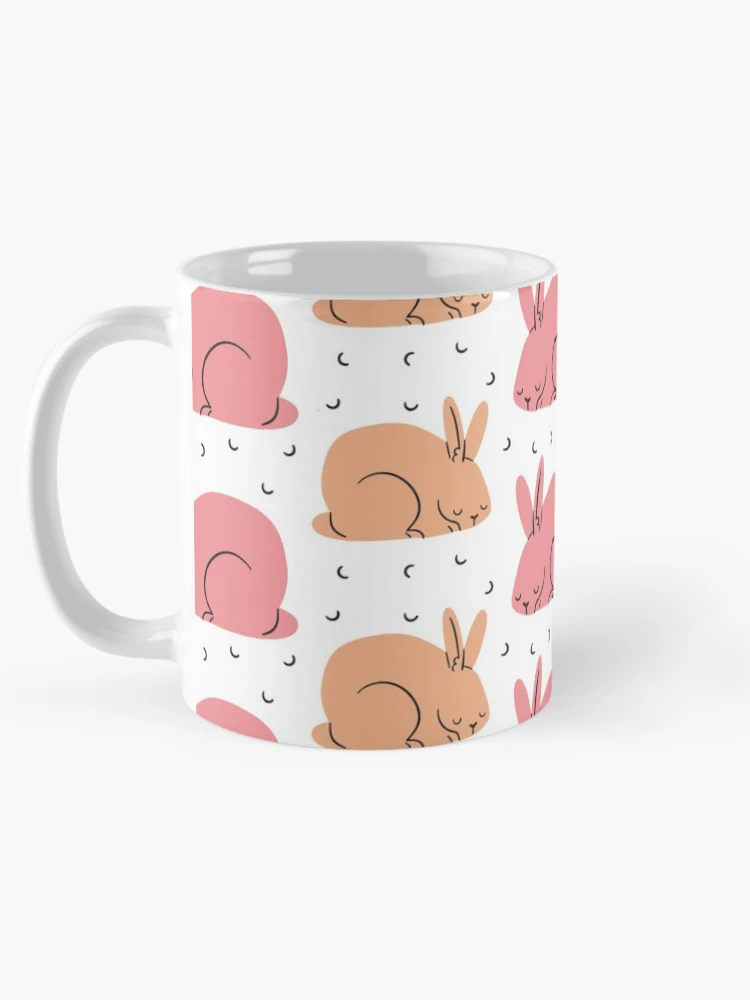 Thumbnail 5 of 6, Coffee Mug, Rabbit | Rabbits | Bunny | Rabbit pattern designed and sold by DerSenat.