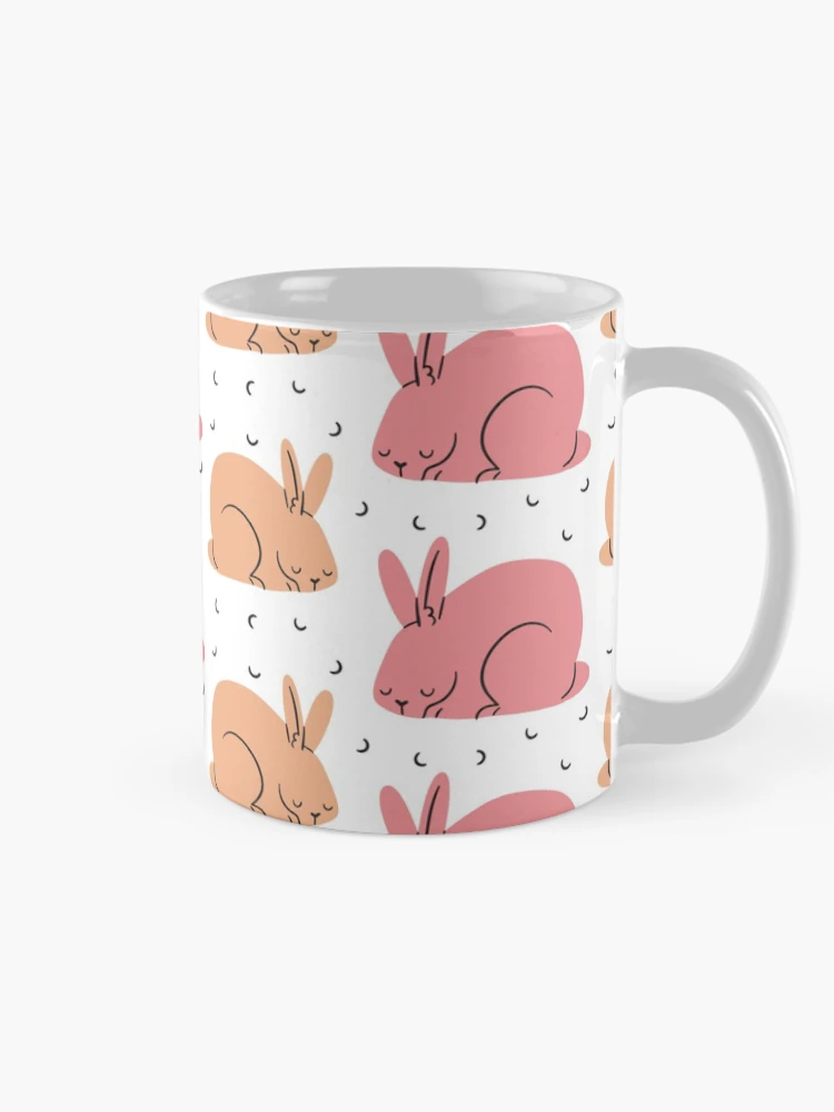 Thumbnail 3 of 6, Coffee Mug, Rabbit | Rabbits | Bunny | Rabbit pattern designed and sold by DerSenat.