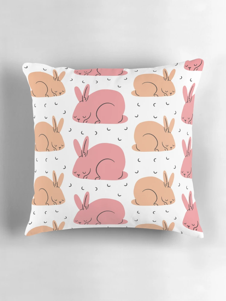 Thumbnail 3 of 4, Pillow, Rabbit | Rabbits | Bunny | Rabbit pattern designed and sold by DerSenat.
