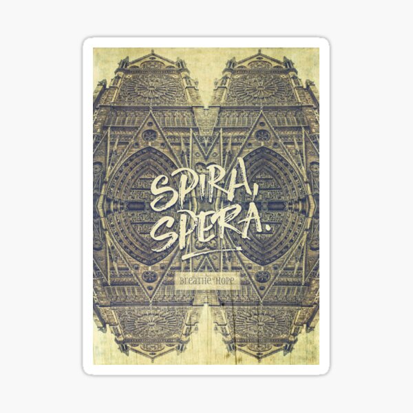 Spira Spera Victor Hugo Novel Notre-Dame de Paris Glossy Sticker