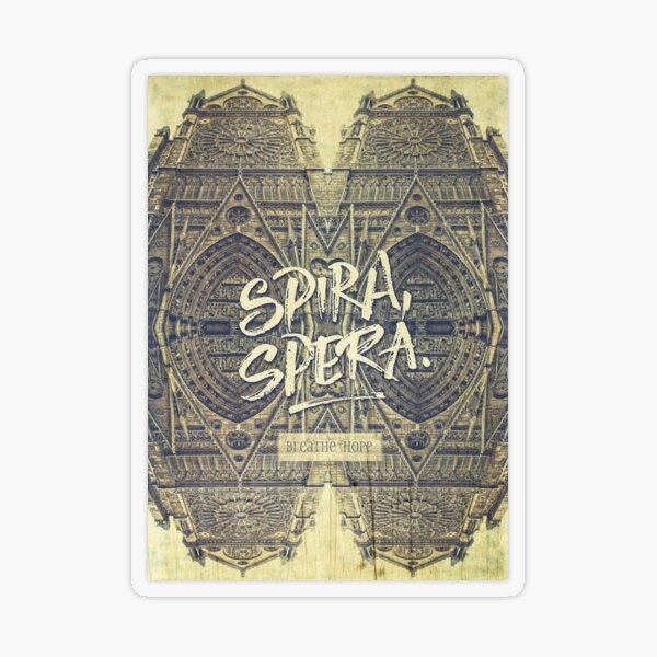 Spira Spera Victor Hugo Novel Notre-Dame de Paris Transparent Sticker