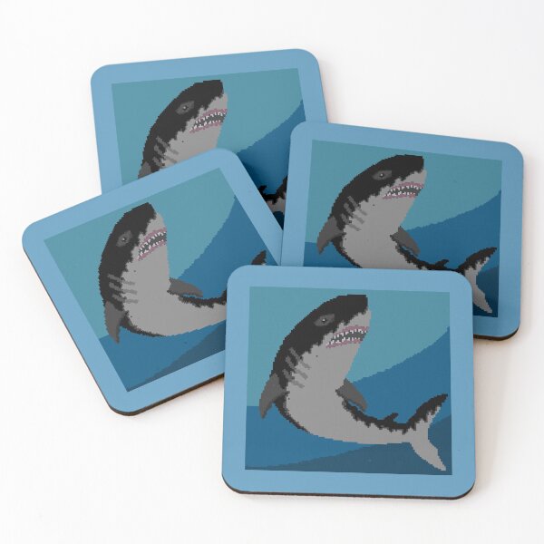 Item preview,   Shark Pixel Art (Blue) designed and sold by LotusCreations.
