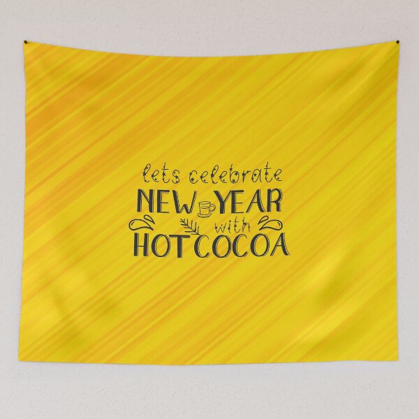 Item preview, Lets celebrate new year with hot cocoa | New Year | Festival designed and sold by designdroplet.