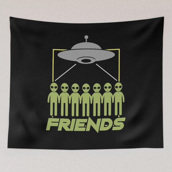 Item preview, Alien Friends UFO Flying saucer designed and sold by h44k0n.