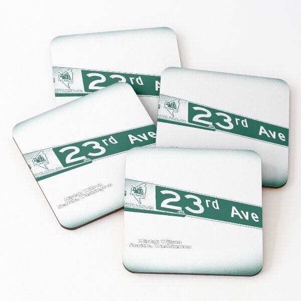 Item preview, 23rd Avenue, Central District, WHITE MINT Seattle, Washington by Mistah Wilson designed and sold by The Street Sign Store.