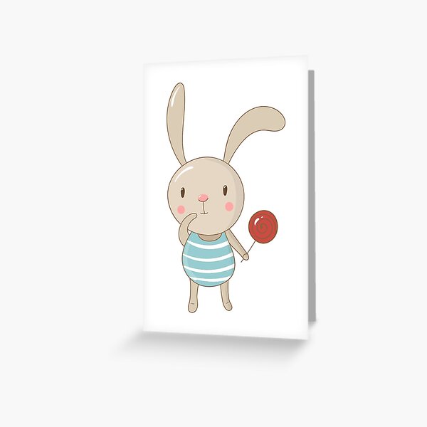 Cute bunny Greeting Card