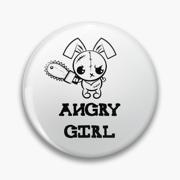 Item preview, Angry Girl Grumpy Voodoo Bunny Cute Social Awkward Teen Monster designed and sold by ProjectX23.