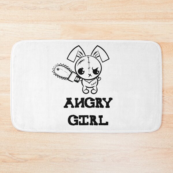 Item preview, Angry Girl Grumpy Voodoo Bunny Cute Social Awkward Teen Monster designed and sold by ProjectX23.