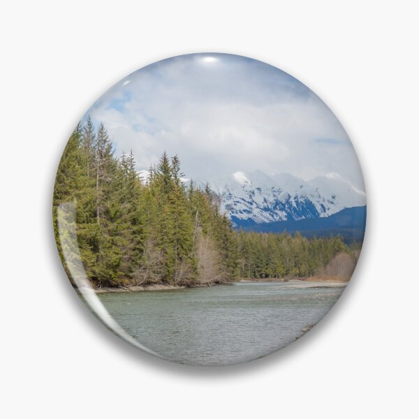 Item preview, A deep green pool on a mountain river in the spring, British Columbia designed and sold by SnapTPhotograph.