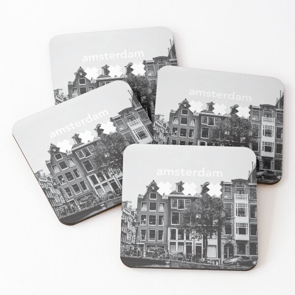Item preview, Amsterdam City Skyline & 3 Saint Andrew's Crosses designed and sold by henrymencia.
