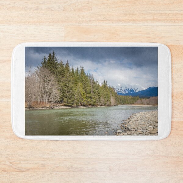 Item preview, A deep green pool on a mountain river in the spring, British Columbia designed and sold by SnapTPhotograph.