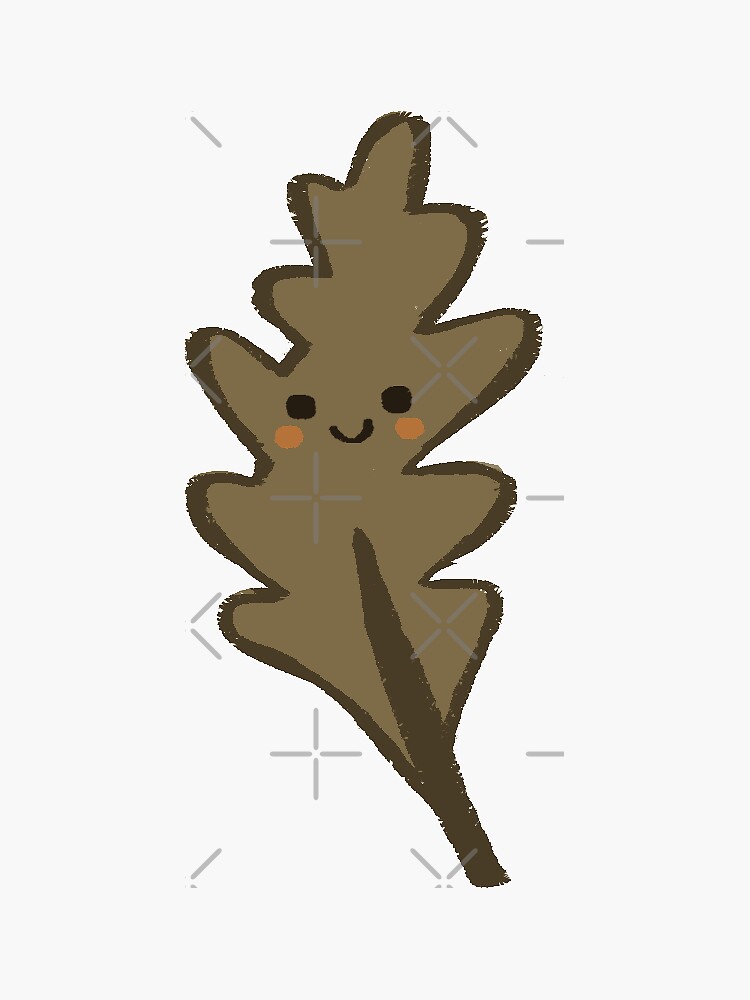 leaf sticker by doodledate redbubble