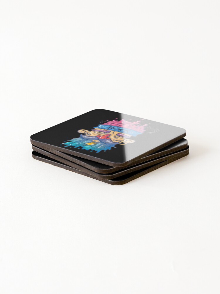 Thumbnail 4 of 5, Coasters (Set of 4), Rocking beardo designed and sold by Rakos-Merch.