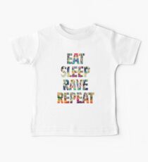 Eat Sleep Rave Repeat Baby Tee