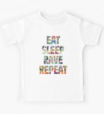 Eat Sleep Rave Repeat Kids Tee