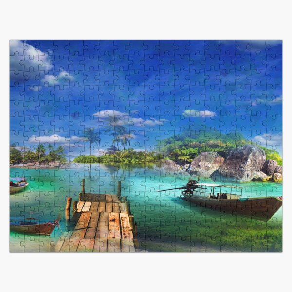 Island of Boats Jigsaw Puzzle