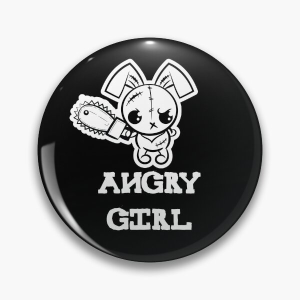 Item preview, Angry Girl Grumpy Voodoo Bunny Cute Social Awkward Teen Monster designed and sold by ProjectX23.