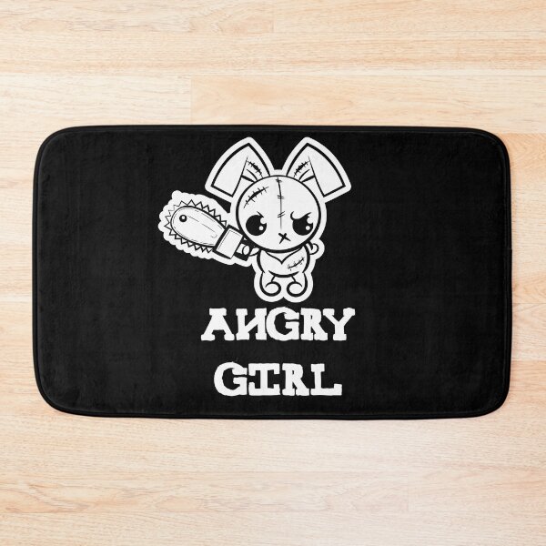 Item preview, Angry Girl Grumpy Voodoo Bunny Cute Social Awkward Teen Monster designed and sold by ProjectX23.