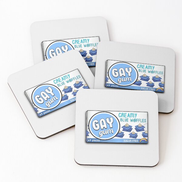 Item preview, Funny Blue Waffle Gum designed and sold by ArtByStumpy.